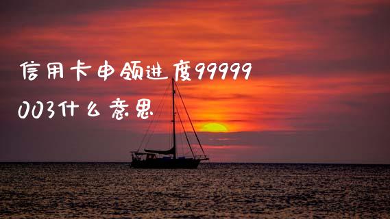 信用卡申领进度99999003什么意思_https://m.fansifence.com_贵金属行情_第1张