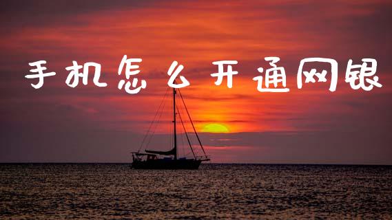手机怎么开通网银_https://m.fansifence.com_个股行情_第1张
