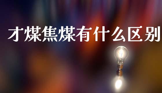 才煤焦煤有什么区别_https://m.fansifence.com_个股行情_第1张
