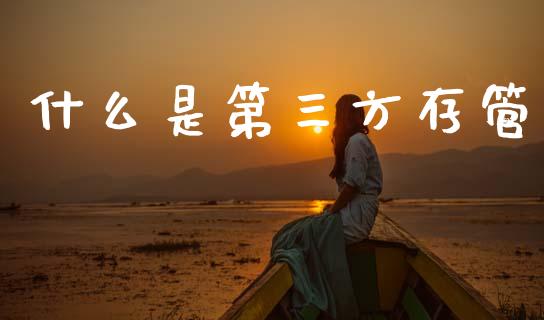 什么是第三方存管_https://m.fansifence.com_贵金属行情_第1张