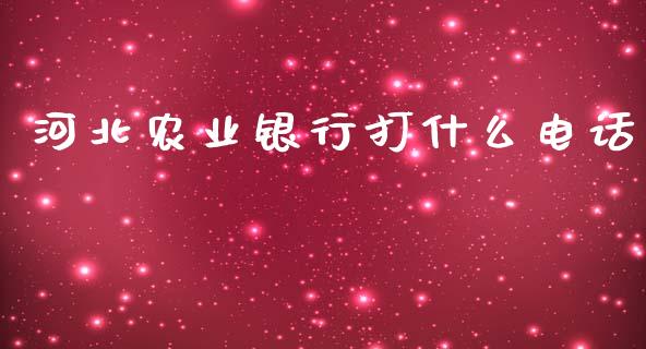 河北农业银行打什么电话_https://m.fansifence.com_贵金属行情_第1张