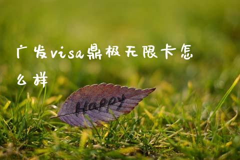 广发visa鼎极无限卡怎么样_https://m.fansifence.com_消费金融_第1张