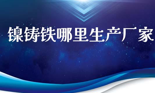 镍铸铁哪里生产厂家_https://m.fansifence.com_公募基金_第1张