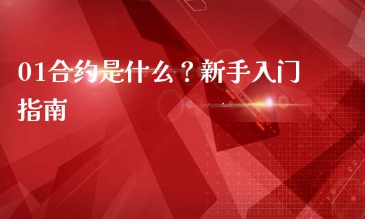 01合约是什么？新手入门指南_https://m.fansifence.com_贵金属行情_第1张