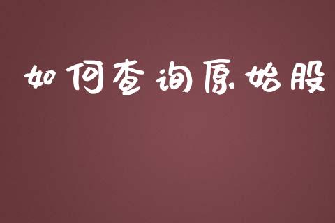 如何查询原始股_https://m.fansifence.com_公募基金_第1张
