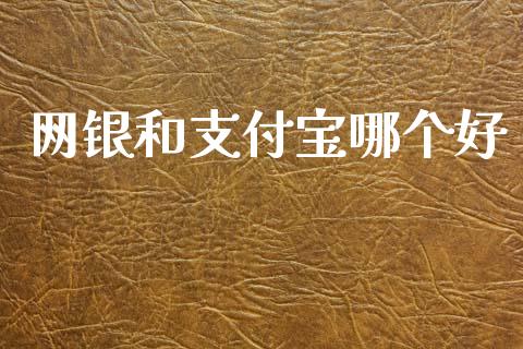 网银和支付宝哪个好_https://m.fansifence.com_消费金融_第1张