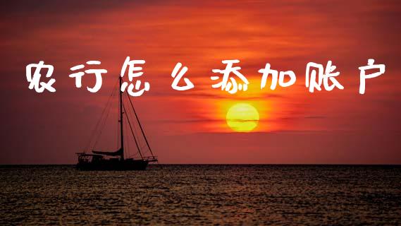 农行怎么添加账户_https://m.fansifence.com_贵金属行情_第1张