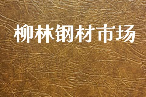柳林钢材市场_https://m.fansifence.com_贵金属行情_第1张
