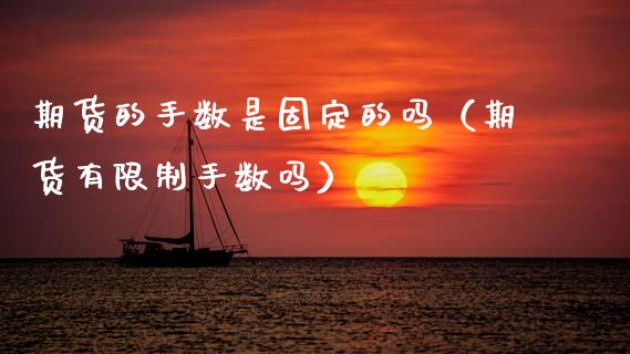 期货的手数是固定的吗（期货有限制手数吗）_https://m.fansifence.com_消费金融_第1张