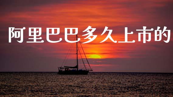 阿里巴巴多久上市的_https://m.fansifence.com_公募基金_第1张
