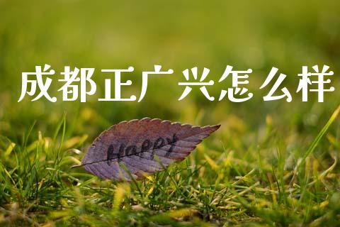 成都正广兴怎么样_https://m.fansifence.com_贵金属行情_第1张