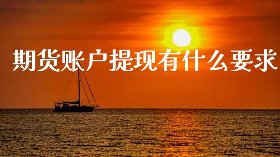 期货账户提现有什么要求_https://m.fansifence.com_公募基金_第1张