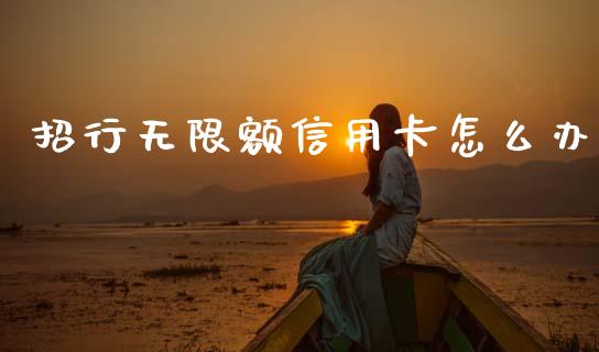 招行无限额信用卡怎么办_https://m.fansifence.com_公募基金_第1张