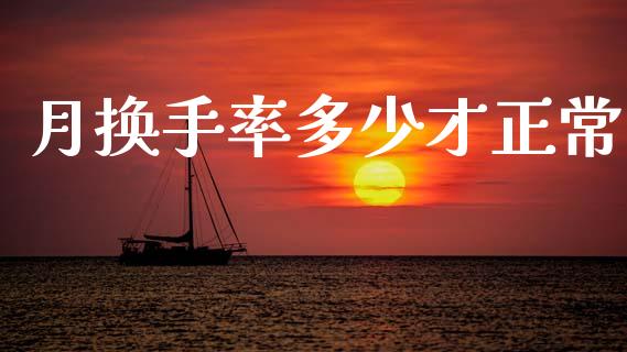 月换手率多少才正常_https://m.fansifence.com_公募基金_第1张