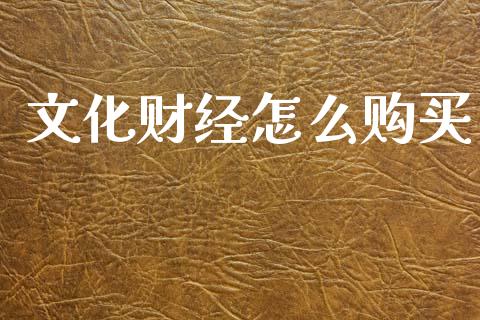 文化财经怎么购买_https://m.fansifence.com_贵金属行情_第1张
