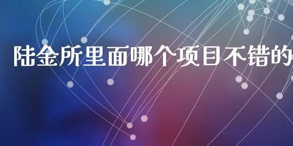 陆金所里面哪个项目不错的_https://m.fansifence.com_公募基金_第1张