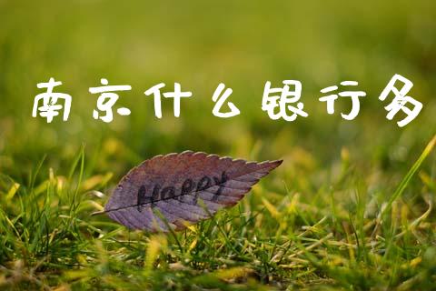 南京什么银行多_https://m.fansifence.com_个股行情_第1张