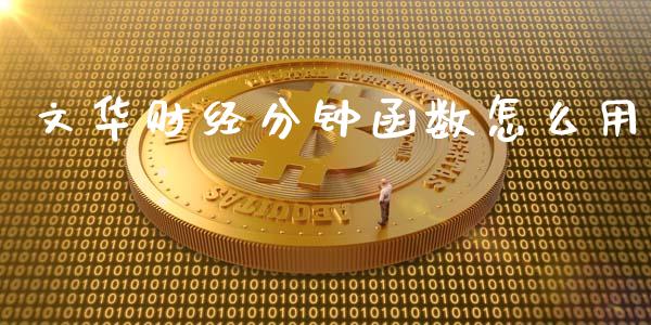 文华财经分钟函数怎么用_https://m.fansifence.com_消费金融_第1张