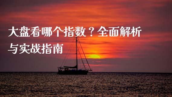 大盘看哪个指数？全面解析与实战指南_https://m.fansifence.com_贵金属行情_第1张