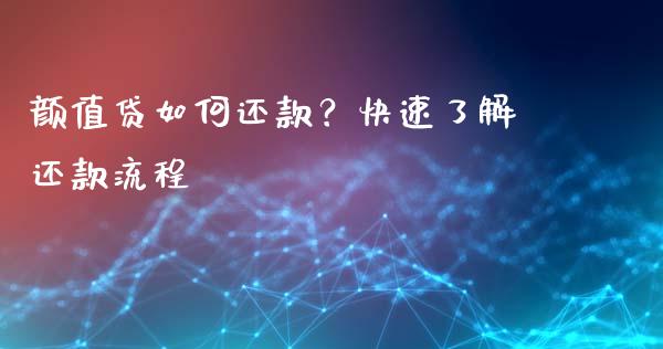 颜值贷如何还款？快速了解还款流程_https://m.fansifence.com_贵金属行情_第1张