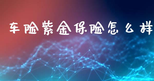 车险紫金保险怎么样_https://m.fansifence.com_个股行情_第1张