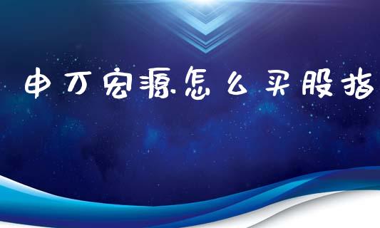 申万宏源怎么买股指_https://m.fansifence.com_消费金融_第1张
