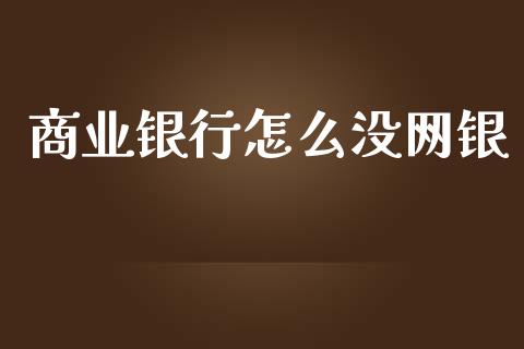 商业银行怎么没网银_https://m.fansifence.com_个股行情_第1张