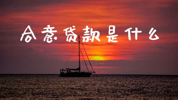 合意贷款是什么_https://m.fansifence.com_个股行情_第1张