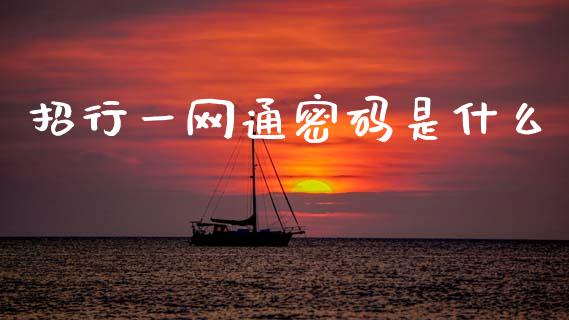 招行一网通密码是什么_https://m.fansifence.com_消费金融_第1张