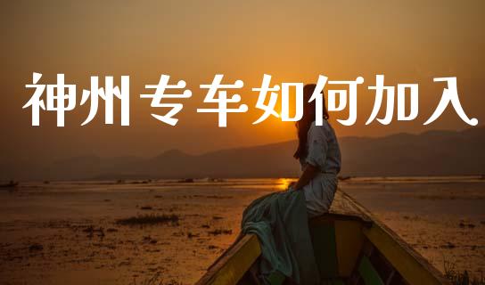 神州专车如何加入_https://m.fansifence.com_个股行情_第1张