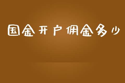 国金开户佣金多少_https://m.fansifence.com_公募基金_第1张