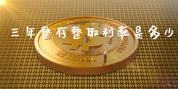 三年整存整取利率是多少_https://m.fansifence.com_个股行情_第1张