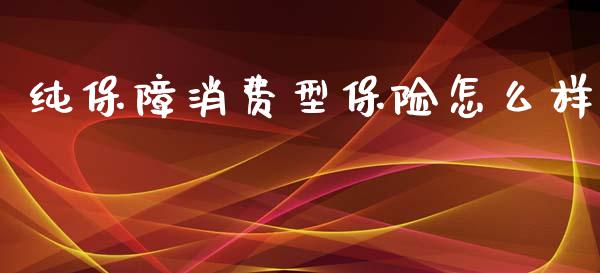 纯保障消费型保险怎么样_https://m.fansifence.com_个股行情_第1张