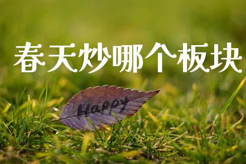 春天炒哪个板块_https://m.fansifence.com_个股行情_第1张