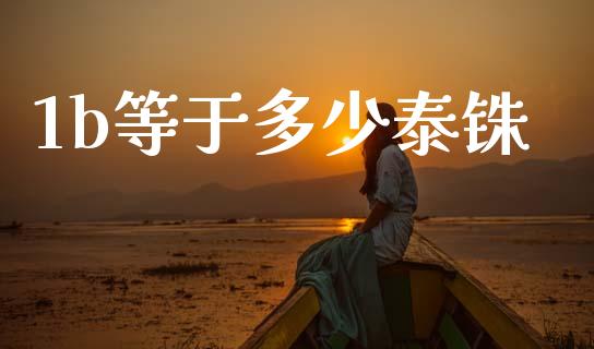 1b等于多少泰铢_https://m.fansifence.com_个股行情_第1张