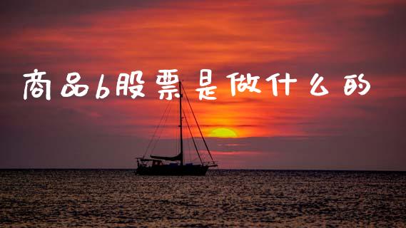 商品b股票是做什么的_https://m.fansifence.com_贵金属行情_第1张
