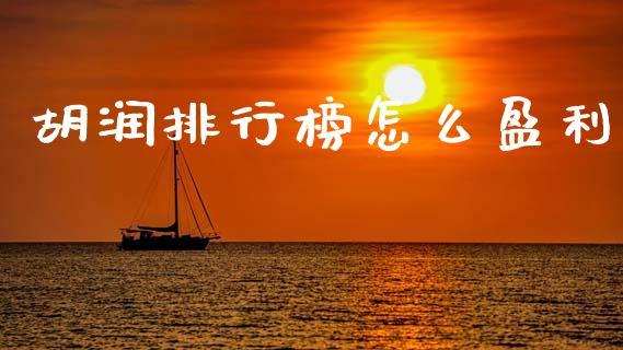 胡润排行榜怎么盈利_https://m.fansifence.com_个股行情_第1张