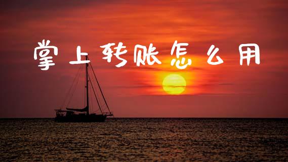 掌上转账怎么用_https://m.fansifence.com_公募基金_第1张