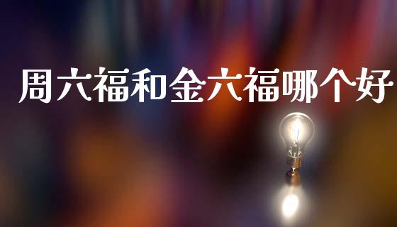 周六福和金六福哪个好_https://m.fansifence.com_消费金融_第1张