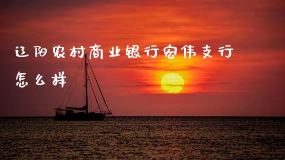辽阳农村商业银行宏伟支行怎么样_https://m.fansifence.com_消费金融_第1张