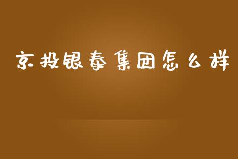 京投银泰集团怎么样_https://m.fansifence.com_贵金属行情_第1张