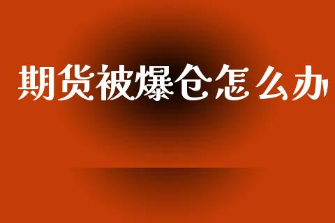 期货被爆仓怎么办_https://m.fansifence.com_公募基金_第1张