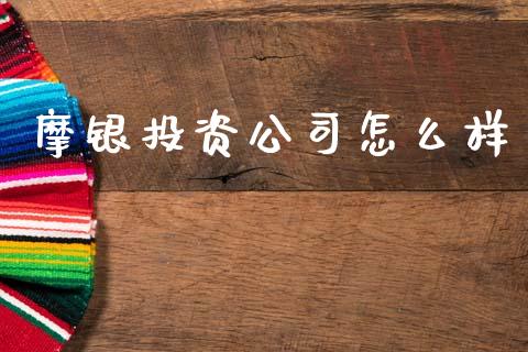 摩银投资公司怎么样_https://m.fansifence.com_公募基金_第1张