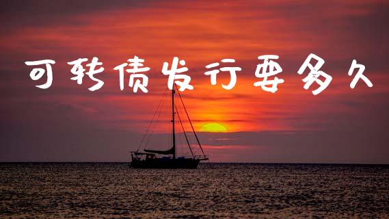 可转债发行要多久_https://m.fansifence.com_贵金属行情_第1张