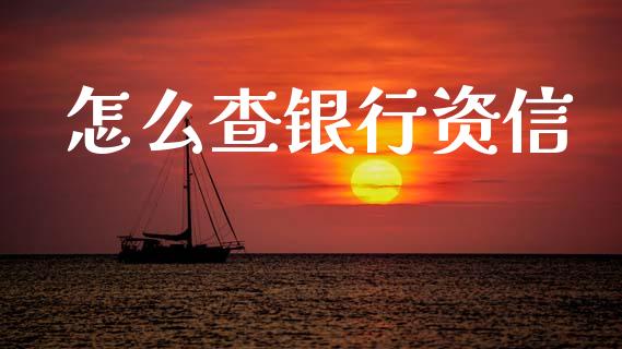 怎么查银行资信_https://m.fansifence.com_个股行情_第1张
