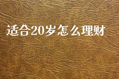 适合20岁怎么理财_https://m.fansifence.com_个股行情_第1张