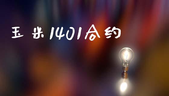 玉米1401合约_https://m.fansifence.com_公募基金_第1张