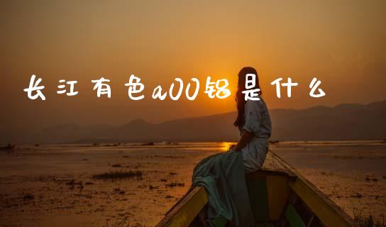 长江有色a00铝是什么_https://m.fansifence.com_贵金属行情_第1张