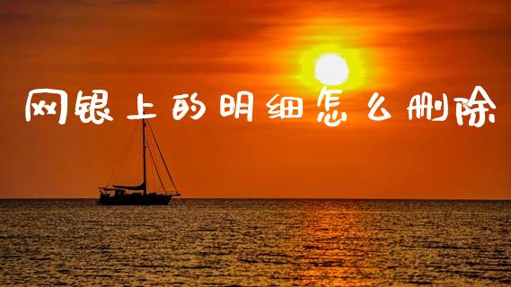 网银上的明细怎么删除_https://m.fansifence.com_个股行情_第1张