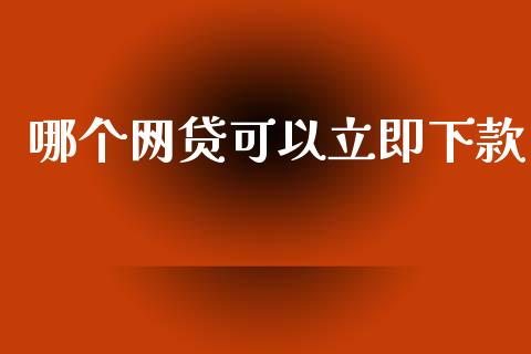 哪个网贷可以立即下款_https://m.fansifence.com_公募基金_第1张
